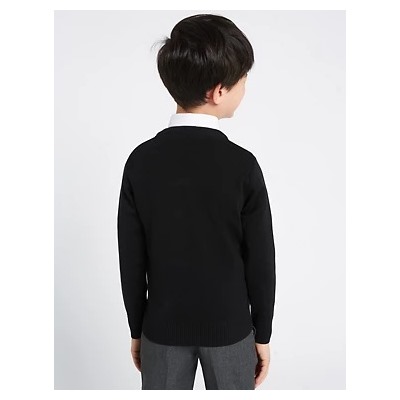 Unisex Cotton Rich School Jumper (3-16 Yrs)