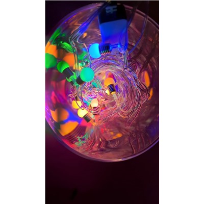 Гирлянда Ретро мини 20 LED Цветная