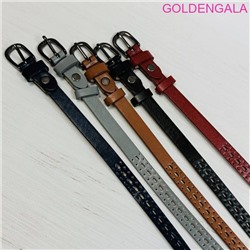 Ремень женский из экокожи 114 см Р 12 тип 1