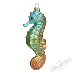 Морской конек бирюзовый (стекло) 5х3х14 см