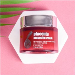 Jigott Крем для лица омолаживающий с экстрактом плаценты / Zenzia Placenta Ampoule Cream, 70 мл