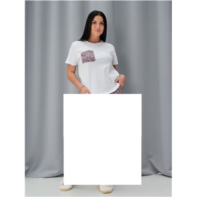 Кофта от Пижама "Милашка" пудровая роза с шортами