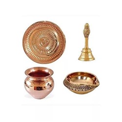Набор Пуджа Тали, Brass Pooja Thali Set, произв. Shiv