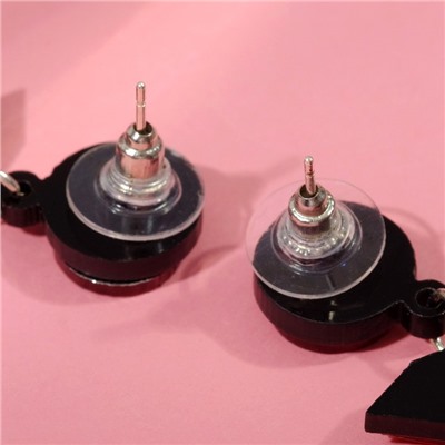 Серьги акриловые «Признание» LOVE YOU, цветные