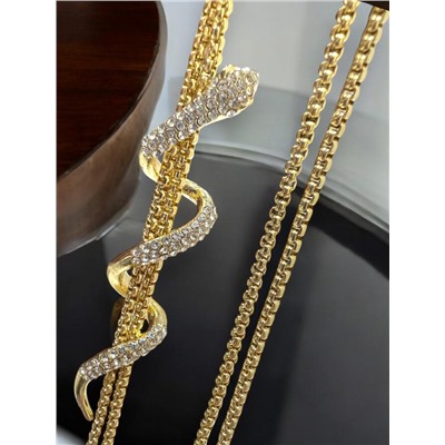 Украшение на шею цепочка длинная с кулоном П21 Арт 2145/13