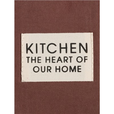 Фартук Этель "Kitchen" 60х70 см, цвет коричневый, 100% хлопок, саржа 220 г/м2