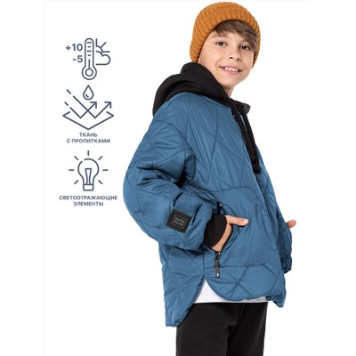 Куртка утепленная для мальчика NIKASTYLE 4м6324 джинс Nikastyle