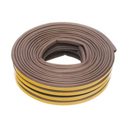 Уплотнитель, 24 м, профиль "P", коричневый Сибртех