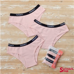 Набор женских трусиков TOPANTY 10053-2, FIT, Short, 3 шт/уп