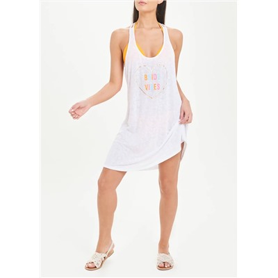 Bride Vibes Burnout Beach Dress