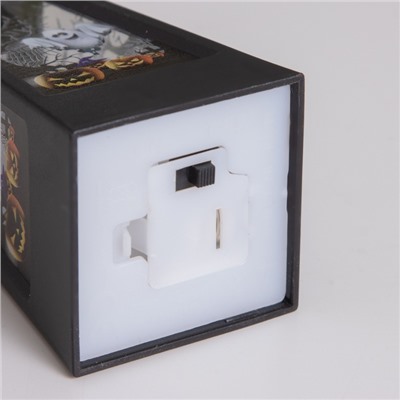 Фигурка светящаяся RISALUX «Привидение», LED-ночник, 3×LR1130, чёрный, 4.4×4.4×9.4 см
