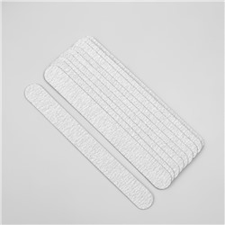 Сменные файлы для пилки, на вспененной основе, прямые, 200 грит, 18 см, фасовка 10 шт., серые