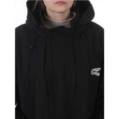 3096 BLACK Куртка демисезонная женская (100 гр. холлофайбер)