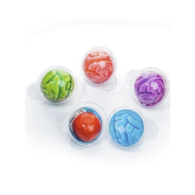 Жевательная резинка с кислой начинкой «Дуй пузырь! ШАРИКИ МОЗГ», 50 шт.