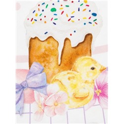Скатерть Этель Spring easter d=149 см +/-3 см, 100% хлопок, саржа 190 г/м²