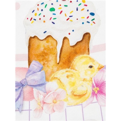 Скатерть Этель Spring easter d=149 см +/-3 см, 100% хлопок, саржа 190 г/м²