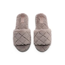 Тапочки «Ромбы» серо-сиреневые