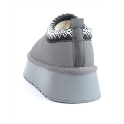 04-X87 GRAY Угги зимние женские (натуральная замша, натуральная шерсть)