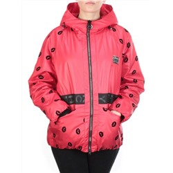 ZW-2166-C RED Куртка демисезонная женская BLACK LEOPARD (100 гр.синтепона)