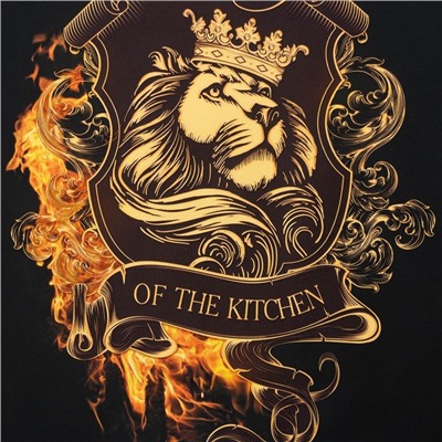 Фартук Этель The King of the kitchen 73×71 см, 100% хлопок, саржа 190 г/м²