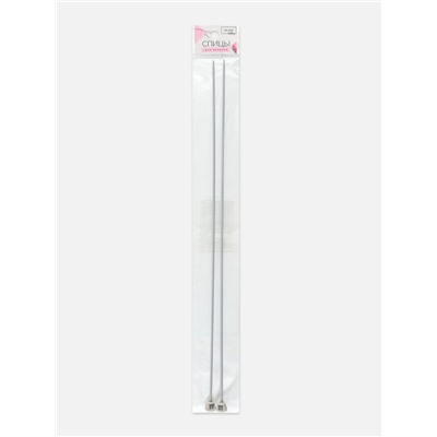 Спицы для вязания, прямые, с тефлоновым покрытием, d=2 мм, 35 см, 2 шт.