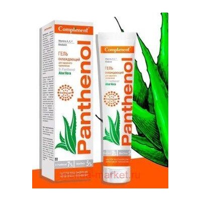 Compliment Гель охлаждающий PANTENOL Aloe Vera для наружного применения 75 мл