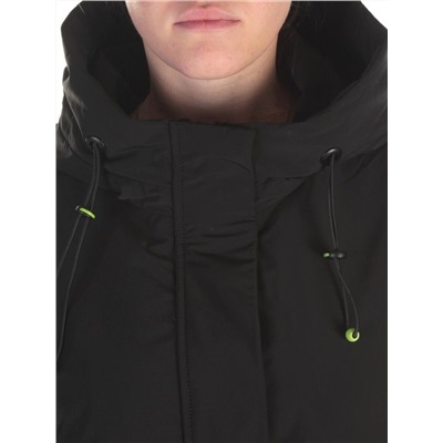 0829 BLACK Куртка демисезонная женская RikA (150 гр.синтепона)