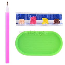 Алмазная мозаика "Зубастик" 15х21 см