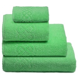 Полотенце махровое Донецкая Мануфактура Plait / Зеленый
