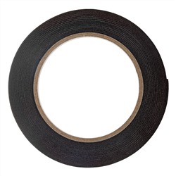 Лента клейкая на вспененной основе усиленная, двусторонняя, черная, 19 мм х 5 м Matrix