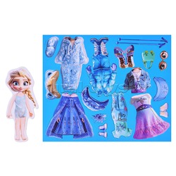 Одень принцессу. Развивающая игра на магнитах. 270х240х10мм.