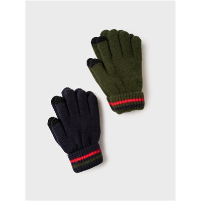 Перчатки для мальчика, 2 пары в комплекте