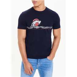 Wave Print T-Shirt
