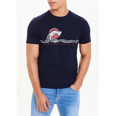 Wave Print T-Shirt