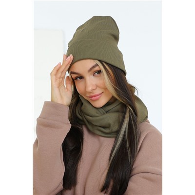 Шапка 25-608L11 хаки