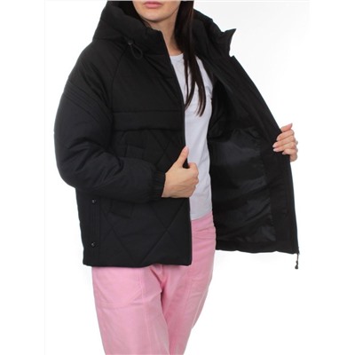 285 BLACK Куртка зимняя облегченная женская (верблюжья шерсть)