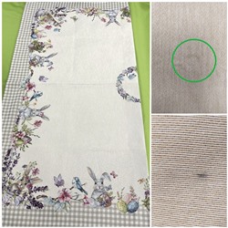 Outlet Принцесса клетка Бежевый Скатерть 140х240 см 2310016