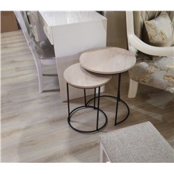 Столик кофейный SHT-CT7
                        дуб беленый / черный муар