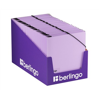 Папка на резинке Berlingo "Instinct" А5, пластик, 600мкм, лаванда