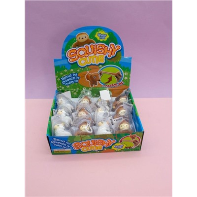 Брелок мялка - антистресс «Pretty aminals», шоубокс 12 шт.