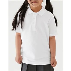 2pk Girls' Stain Resist School Polo Shirts (2-16 Yrs)