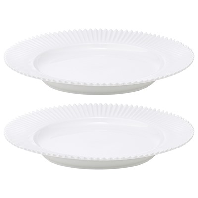 Набор из двух тарелок белого цвета из коллекции Edge, 26 см