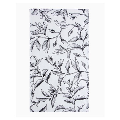 Полотенце Доляна Plant leaves 35х60 см, 100% хлопок, рогожка 164 г/м2