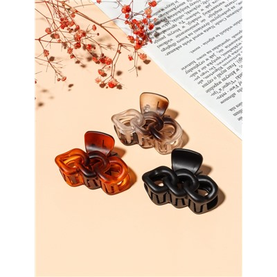 Крабик для волос «Матовый», звенья, 6.5 см, МИКС