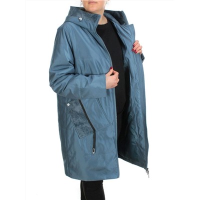 BM-15 GRAY/BLUE Куртка демисезонная женская (100 гр. синтепон)