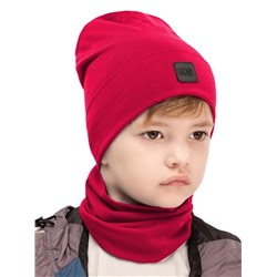 Комплект деми шапка снуд для мальчика NIKASTYLE 12л12725 Чили