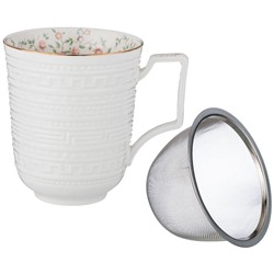 КРУЖКА ЗАВАРОЧНАЯ LEFARD "ФАБЬЕН" 400 МЛ С КРЫШКОЙ И СИТОМ (КОР=36ШТ.)