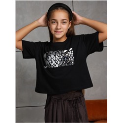 Футболка "Фольга" детская черный