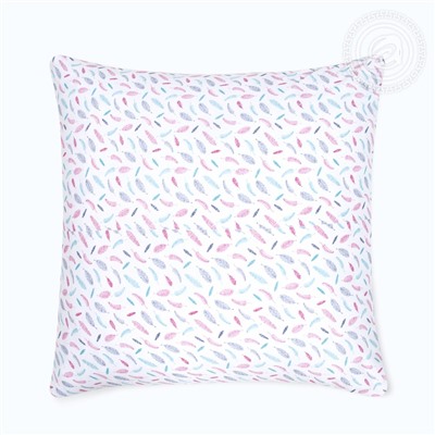 Трикотажная наволочка на молнии Пёрышко Арт Дизайн