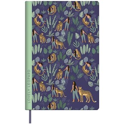 Записная книжка А5 80л. ЛАЙТ, кожзам, Greenwich Line "Vision. Lovely leopard", тон. блок в точку, цв
